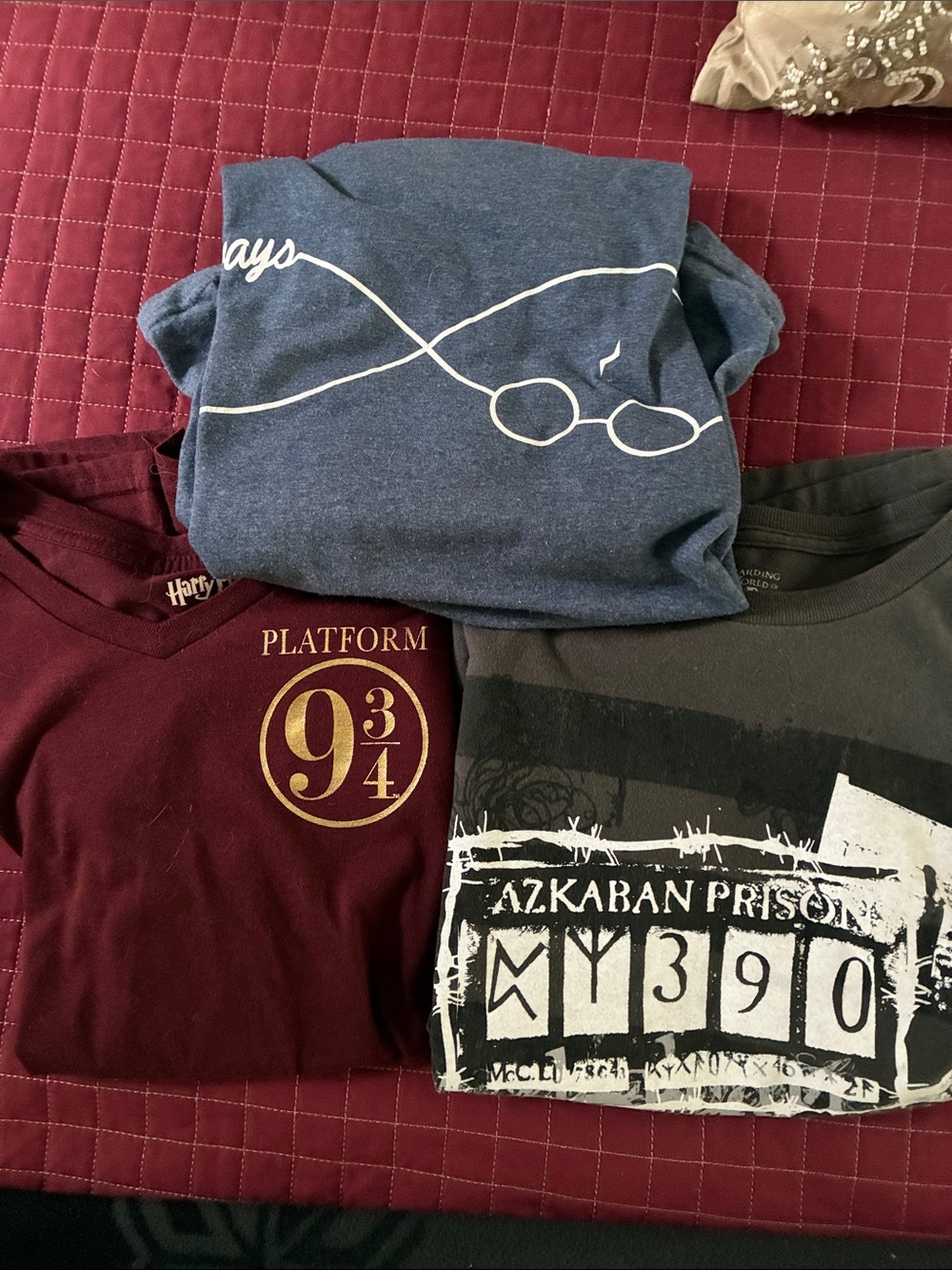 BUNDLE OF 3 - Harry Potter themed short sleeve tees